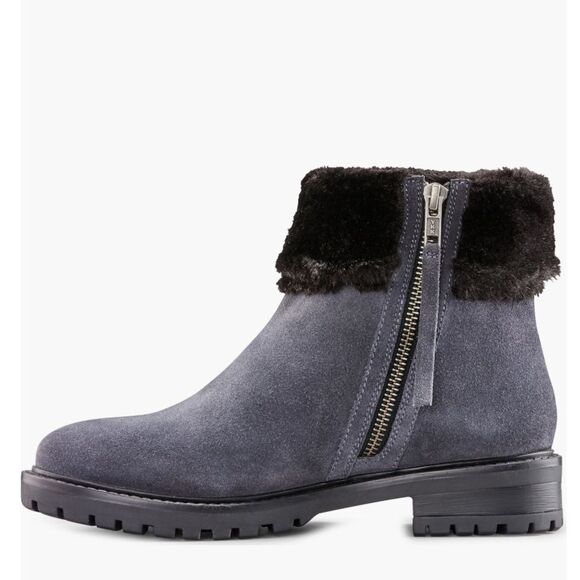 Cougar Kendal‎ Faux Fur Waterproof  Leather Snow Bootie Grey Black Size 8 NWT - Picture 6 of 16